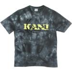Dunkelgraue Batik Kurzärmelige Karl Kani T-Shirts für Herren Größe L 