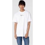 Weiße Oversize Karl Kani T-Shirts aus Baumwolle für Herren Größe XS 