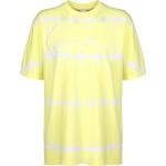 Gelbe Batik Kurzärmelige Karl Kani Rundhals-Ausschnitt T-Shirts für Herren Größe XS 