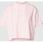 Rosa Gestreifte Karl Kani T-Shirts aus Baumwolle für Damen Größe XS 