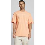 Orange Karl Kani T-Shirts aus Baumwolle für Herren Größe L 