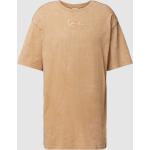 Beige Karl Kani T-Shirts aus Polyester für Herren Größe XL 