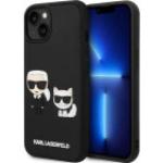 Karl Lagerfeld and Choupette 3D Cover für iPhone 14 Plus Black