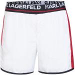 Reduzierte Weiße Karl Lagerfeld Karl Herrenbadehosen aus Polyester Größe L 