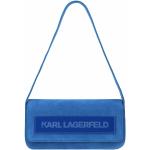 Reduzierte Royalblaue Karl Lagerfeld Karl Lederhandtaschen aus Leder für Damen 