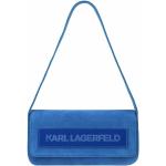 Royalblaue Karl Lagerfeld Karl Lederhandtaschen aus Leder für Damen 