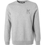 Hellgraue Bestickte Karl Lagerfeld Karl Herrensweatshirts aus Baumwollmischung Größe XS - versandkostenfrei 