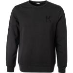 Schwarze Unifarbene Karl Lagerfeld Karl Herrensweatshirts aus Baumwollmischung Größe XS - versandkostenfrei 
