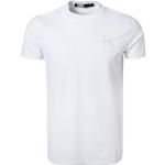 Weiße Bestickte Karl Lagerfeld Karl T-Shirts aus Baumwolle für Herren Größe XS 