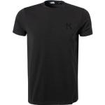 Schwarze Bestickte Karl Lagerfeld Karl T-Shirts aus Jersey für Herren Größe XS 