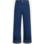 Blaue Karl Lagerfeld Karl 5-Pocket Jeans mit Reißverschluss aus Baumwolle für Damen Größe S 