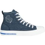 Blaue High Top Sneaker & Sneaker Boots mit Schnürsenkel aus Baumwolle Gefüttert für Damen Größe 41 für den für den Winter 