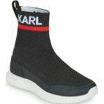Schwarze Karl Lagerfeld Karl High Top Sneaker & Sneaker Boots aus Textil für Kinder Größe 32 mit Absatzhöhe bis 3cm 