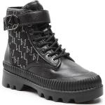 Schwarze Karl Lagerfeld Karl Ankle Boots & Klassische Stiefeletten aus Textil Größe 38 