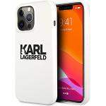 Weiße Karl Lagerfeld Karl iPhone 13 Pro Hüllen mit Bildern aus Silikon 