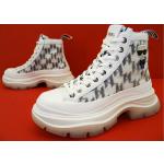 Weiße Karl Lagerfeld Karl High Top Sneaker & Sneaker Boots aus Leder für Damen Größe 38 