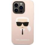 Pinke Karl Lagerfeld Karl iPhone Hüllen aus Silikon 