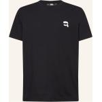 Schwarze Kurzärmelige Karl Lagerfeld Karl Bio T-Shirts aus Baumwolle für Herren Übergrößen 