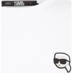 Weiße Kurzärmelige Karl Lagerfeld Karl Bio T-Shirts aus Baumwolle für Herren Größe XS 