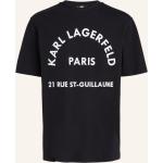 Reduzierte Schwarze Kurzärmelige Karl Lagerfeld Karl Bio T-Shirts aus Baumwolle für Herren Übergrößen 