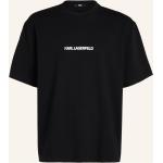 Schwarze Kurzärmelige Karl Lagerfeld Karl T-Shirts aus Baumwolle für Herren Größe XS 