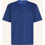 Blaue Kurzärmelige Karl Lagerfeld Karl T-Shirts aus Baumwolle für Herren Übergrößen 