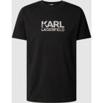 Schwarze Karl Lagerfeld Karl T-Shirts aus Baumwolle für Herren Übergrößen 