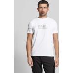 Weiße Karl Lagerfeld Karl T-Shirts aus Baumwolle für Herren Größe XL 