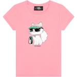 Reduzierte Pinke Karl Lagerfeld Karl Kinder T-Shirts Größe 152 
