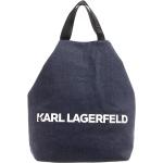 Blaue Karl Lagerfeld Karl Canvas Shopper aus Textil für Damen 