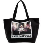 Schwarze Karl Lagerfeld Karl Canvas Shopper aus Textil für Damen 