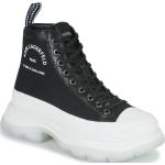 Reduzierte Schwarze Karl Lagerfeld Karl High Top Sneaker & Sneaker Boots für Damen Größe 40 mit Absatzhöhe 5cm bis 7cm 
