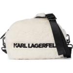 Weiße Karl Lagerfeld Karl Cara Delevingne Lederhandtaschen aus Kunstfell für Herren 