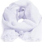 Reduzierte Weiße Crinkle-Schals aus Viskose für Damen für den für den Winter 