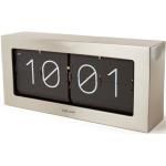 Karlsson - Boxed Flip XL Wall/Table Clock, Brushed Steel - Stahl