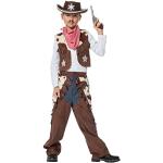 Silberne Cowboy-Kostüme für Kinder Größe 116 