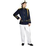 Marineblaue Kapitän-Kostüme aus Polyester für Herren 