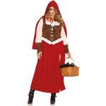 Rote Rotkäppchen Faschingskostüme & Karnevalskostüme aus Polyester für Damen 