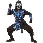 Schwarze Ninja-Kostüme aus Polyester für Kinder Größe 152 