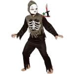 Schwarze Skelett-Masken & Totenkopf-Masken aus Polyester für Kinder 