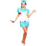 Blaue Zombiekrankenschwester-Kostüme aus Polyester für Damen 