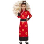 Rote Geisha-Kostüme für Kinder 