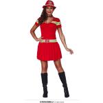 Rote Feuerwehr-Kostüme für Damen Größe L 