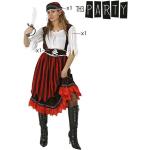 Rote Fluch der Karibik Piratenkostüme für Damen Größe XXL 