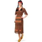 Braune Indianerkostüme für Damen Größe XL 