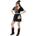 Dunkelgrüne Robin Hood Robin Faschingskostüme & Karnevalskostüme für Damen Größe M 