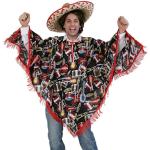 Bunte Mexikaner-Kostüme mit Fransen für Herren Einheitsgröße 