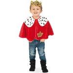 Rote König-Kostüme aus Polyester für Kinder Größe 86 
