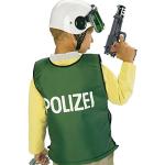 Grüne Polizei-Kostüme für Kinder Größe 128 