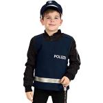 Blaue Polizei-Kostüme aus Polyester für Kinder Größe 128 